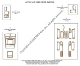 Audi A6 96-03 - 26 pieces - Chrome Dash Trim Kit a Wood Carbon and Aluminum