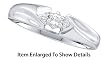Stunning White Gold Diamond 3 Stone Petite Promise Ring