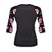Blooming Jelly Women's Floral Print Long Raglan Sleeve Tees T Shirts
