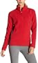 ALO Women's Micro Fleece 1/4 Zip Pullover,Red/Grey,XX-Large
