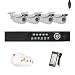 Complete 4 Channel CCTV DVR (2T HDD) Surveillance Security System Package with (4) Pack of 700TVL 1/3