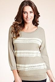 Indigo Collection Pure Cotton Striped Jumper