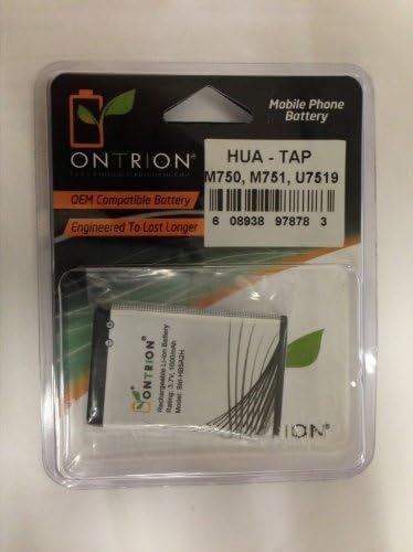 Cell Phone Batteries - Replacement Battery for Huawei M228, M750, U7519 (Tap), M750, T-mobile, M570 Verge U2800, Cross Wave