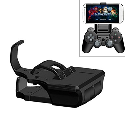 Cool knight Durable Length Adjustable Smart Clip Sony Ps3 Dual Shock 3 Game Holder for Smart Phone Galaxy Series Game Player Accessories Black