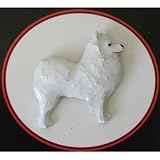 American Eskimo Dog Hand Painted Pin