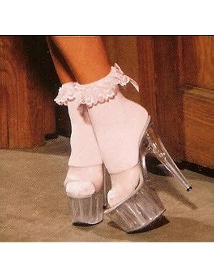 ANKLET Socks Ruffled Bow 3 COLORS Red Pink or White