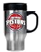 Detroit Pistons Stainless Steel Travel Mug  (Primary Logo)