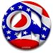 Peace Symbol Vinyl Stickers of Ohio Flag