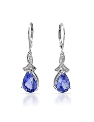 Clevereves 5.45.Ctw Tanzanite 14K Gold Earrings