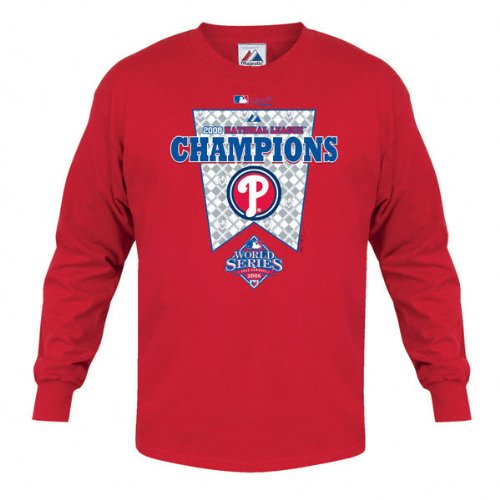 Buy Philadelphia Phillies 2008 National League Champion Official Clubhouse Long Sleeve T-Shirt