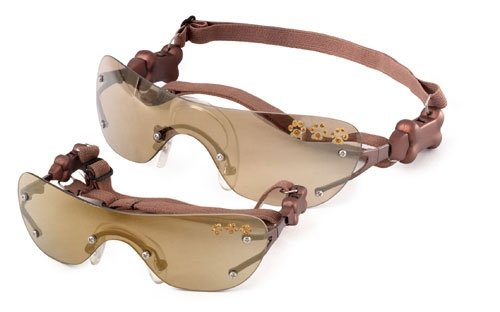 Doggles K9 Optix Sunglasses - SIZE SMALL - COPPER FRAME - GOLD LENS