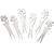 CHG 3341-00 Party-Spie�e "Blume" geb�rstet 6 St�ck, 9 x 2,4 cm