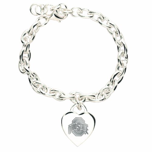 NCAA Ohio State Buckeyes Heart-Charm Bracelet