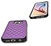S6 Case, Galaxy S6 Case, Style4U Galaxy S6 Studded Rhinestone Crystal Bling Hybrid Armor Case Cover for Samsung Galaxy S6 with 1 Style4U Stylus [Purple/Black]