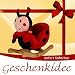 Schaukelkäfer Marienkäfer Schaukelpferd Rot *2511