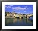 Ponte Vecchio and the Arno River, Florence, Tuscany, Italy, Europe Collections Framed Art Poster Print by Hans Peter Merten, 31x25