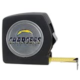 San Diego Chargers NFL 25' Black Tape Measure