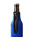 Coolies for Bottles - 4mm Thick Supercoolies™ - Premium Set of 4 Blue Beer Bottle Coolies - Extra Thick Neoprene with Stitched Fabric Edges