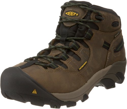 KEEN Utility Men's Detroit Mid Steel Toe Work Boot,Brindle,13 D  US