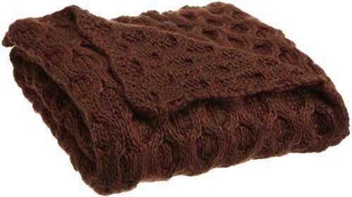 Woven Workz Betty Throw, Chocolate