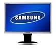 Samsung Syncmaster 225BW 55,9 cm (22 Zoll) wide screen TFT Monitor siber/schwarz DVI (Kontrast 700:1, 5Ms Reaktionszeit) (Aufl�sung 1680 x 1050 Bildpunkte)