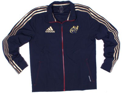 Munster Rugby Presentation Jacket Navy/Gold - size 36/38 Munster Rugby Presentation Jacket Navy/Gold - size 36/38