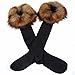 ECOSCO Women Soft Cozy Fuzzy RED FOX Faux Fur Leg Warmers Sock Boot Cover