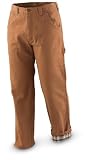 29 Inseam Guide Gear  Flannel - lined Duck Pants Dark Brown