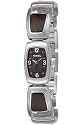 Fossil Stainless Steel And Wood Bracelet Watch With Brown Dial