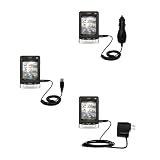 Deluxe Kit for the Mio Technology DigiWalker A501 includes a USB cable with Car and Wall Charger - Gomadic Brand w/ TipExchange Technology