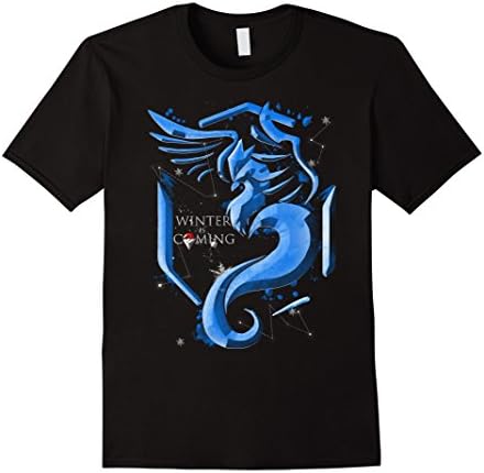 Men's Winter Is Coming Team Mystic T-Shirt Large Black