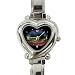 Lip Watches - Heart Italian Charm Watch of Gay Pride Flag Rainbow Love Message Lips