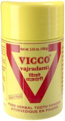 Vicco Vajradanti Ayurvedic Herbal Tooth Powder 200g Prevents Tooth Decay Cures by Vicco Lab