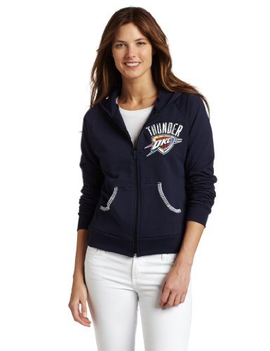 Majestic Threads Oklahoma City Thunder Zip Hoodie, Navy Blue, Medium