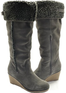 Maca Design 266 214 Damenstiefel Veloursleder Grau - 40