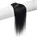 Emosa Luxury Remy Clip in Human Hair Extensions #1 Jet Black