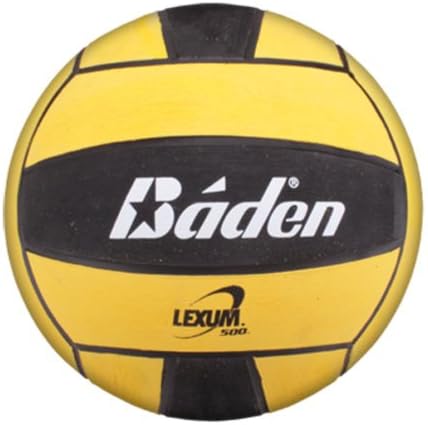 Baden Lexum Deluxe Rubber Water Polo Ball - Size 5 - Black/Yellow