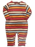 5 Color Stripe Coverall by Zutano - Multi-colored - 6-12 Mths