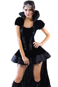 Dear-Lover Women's Wicked Queen Costume, X-Large Size Black