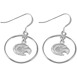 NCAA Dayna U Southern Miss Golden Eagles Sterling Silver Open Drop Earrings