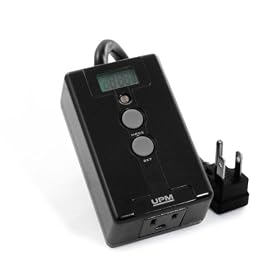 Outdoor Digital Dusk-to-Dawn Programmable Plug-In Timer with Photocell (High Wattage) by Upm