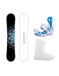 Sports: Package-System 2016 MTNW Womens Snowboard-144 cm-Siren Mystic Bindings-Siren 2016 Lux Womens Snowboard Boots-8 - System