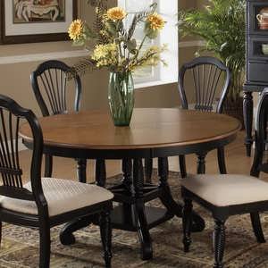 Hillsdale Furniture 4508dtbrnd Wilshire Round Oval Dining Table