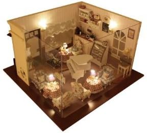 Fortitude - Wooden Dollhouse Miniature DIY Villa House With Light Love Together Cafe Store