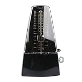 Blueseason WSM-330 Classic Traditional Pyramid High Accuracy Musicians Piano Guitar Mechanical Metronome, Black
