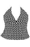 Polka Dots Plus Size Halter Tankini Top by Shore Shapes - Women's Swimsuit Plus Size Swimsuit