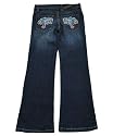 Ed Hardy Jaguar Embroidered and Rhinestone Embellished Jeans (Sizes 7-14)