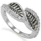 Womens .925 Sterling Silver 0.48CTW Synthetic Cubic Zirconia Ring - Size 7