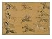 A Plains Pictographic Painting, Native American Art Giclee Poster Print, 12x9