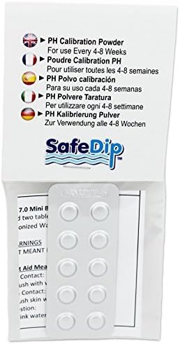 Safe Dip pH Buffer Recalibration Tablets for Solaxx Safedip Water Tester - 10-pack by Solaxx